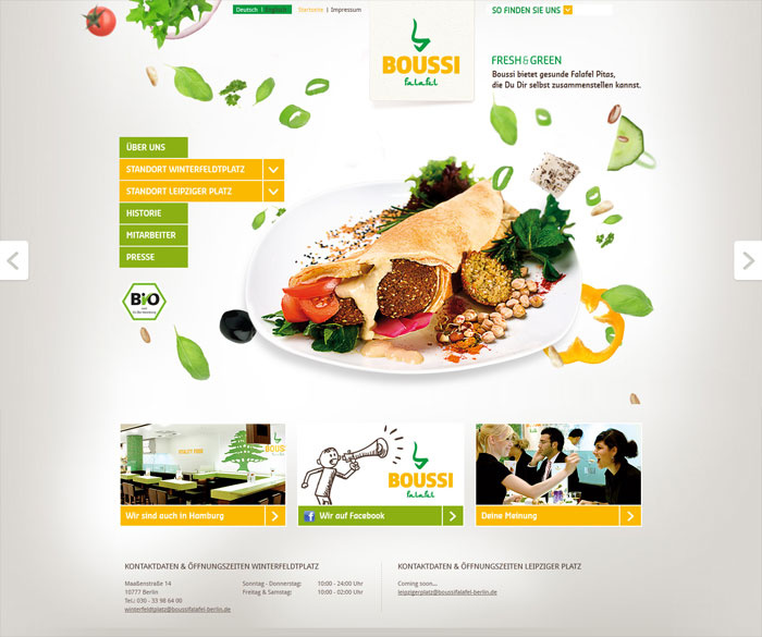 Webdesign Boussi Falafel