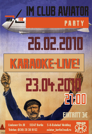 Plakat für karaokeabend