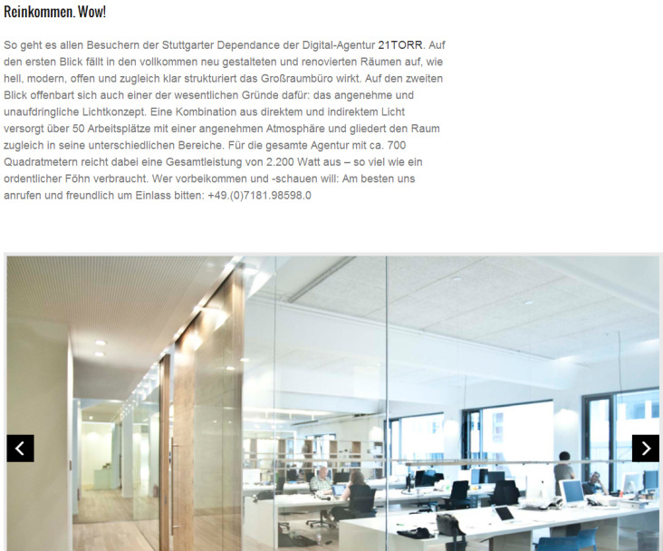 oneLED | Homepagetexte | Case Study