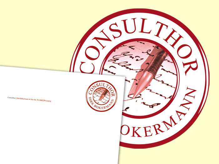 Logo und Briefpapier – Consulthor, Leipzg