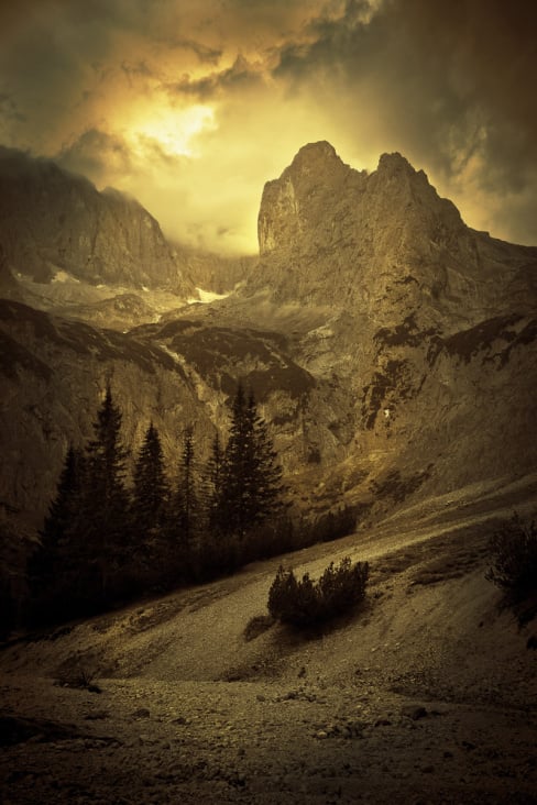 The Alps below Zugspitze, Bavaria