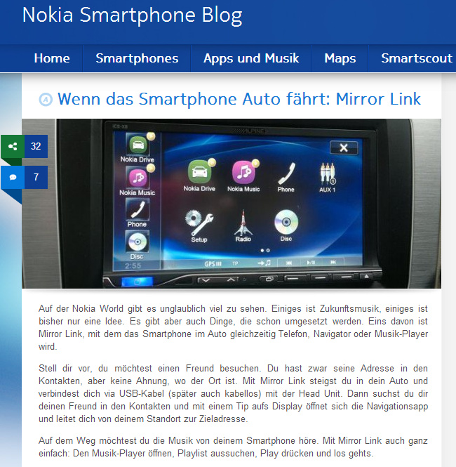 Nokia Smartphone-Blog: Redaktion, Konzeption, Artikel, Bilder, Videos, Vor-Ort-Reportagen, Interviews