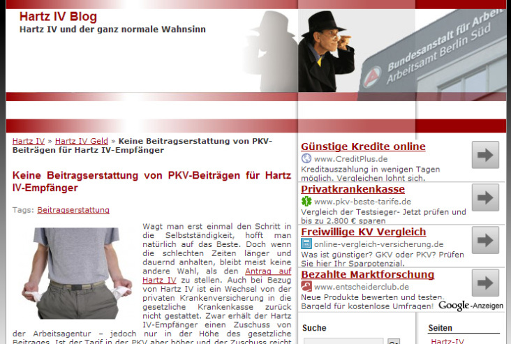 Hartz IV Blog, SEO-Blog: News, SEO-optimierte Blogposts, Redaktion