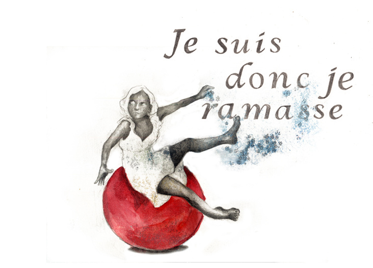 Je suis DOnc, 2012, Bleistift&Aquarell