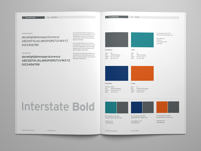 Corporate Design Manual für RIW Dienstleistungsgruppe Köln