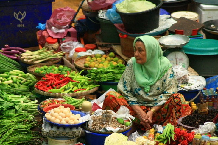 market woman in malaysia