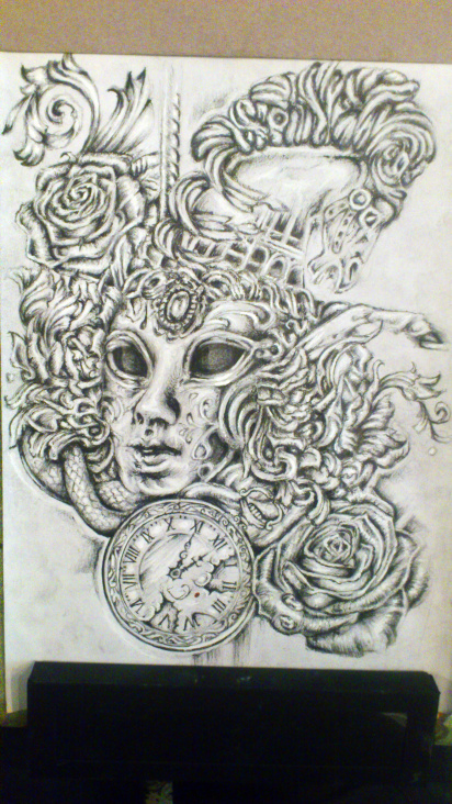 tattoo design work in progress