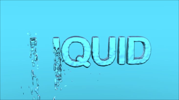 Text-Animation „Liquid“ (2013)