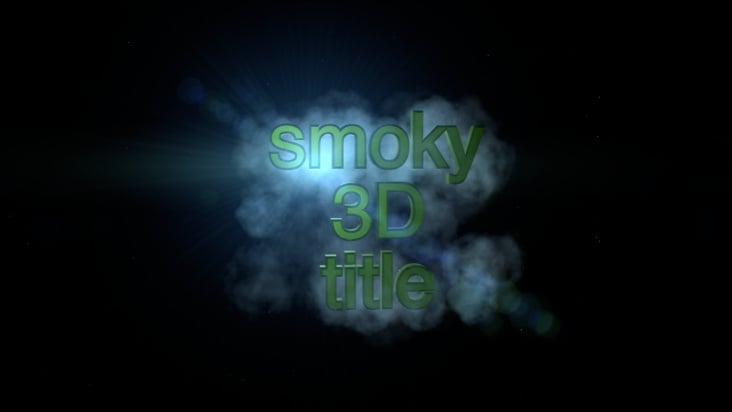 Titel-Animation „smoky 3D title“ (2013)