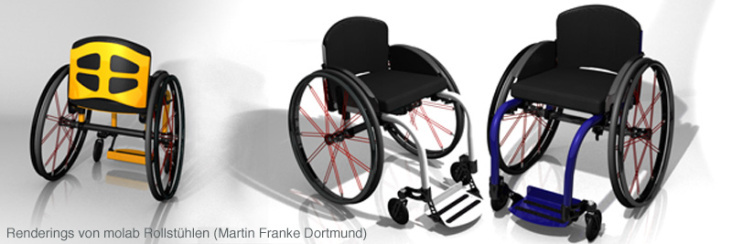 3D renderings für einen Rollstuhlhersteller