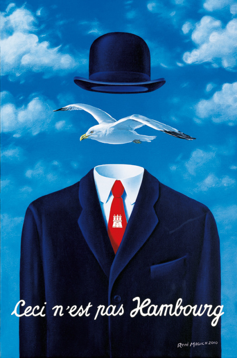 im Stil von Henry Magritte