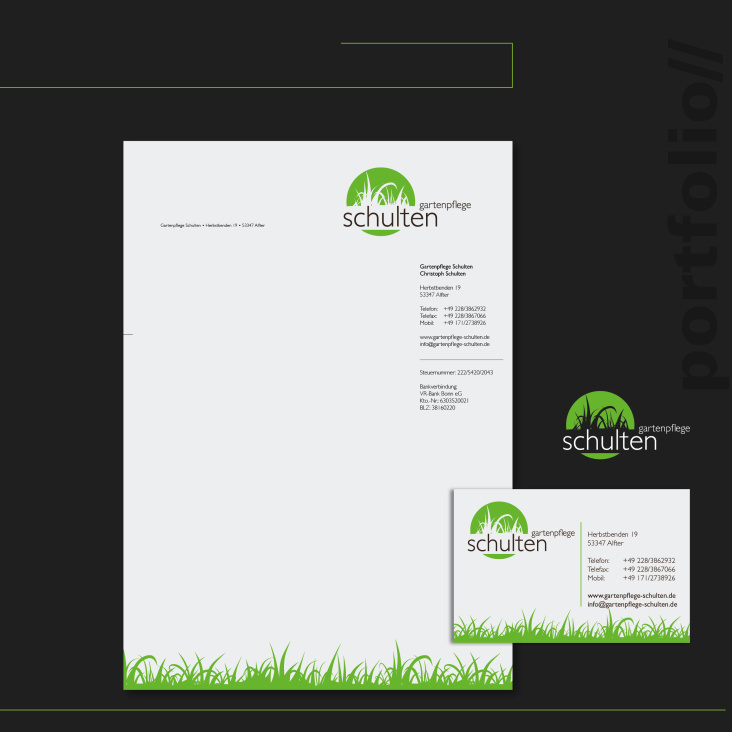 Corporate Design // schulten gartenpflege