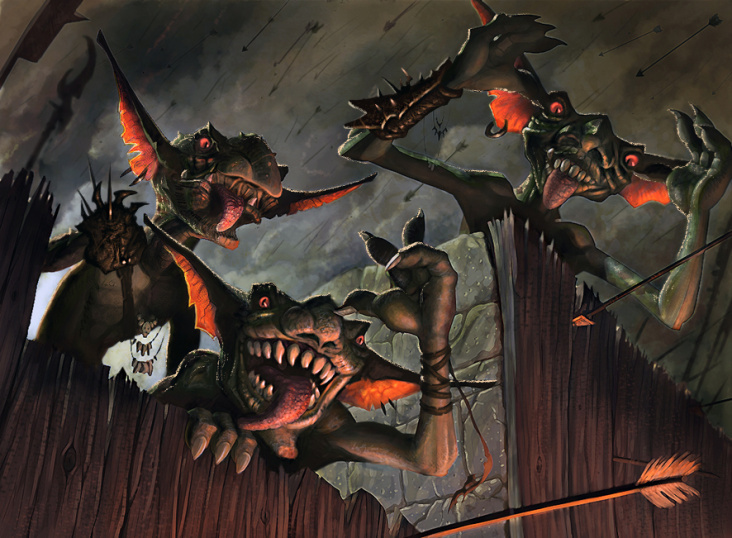 Magic the gathering: Taunting goblins (portfolio)