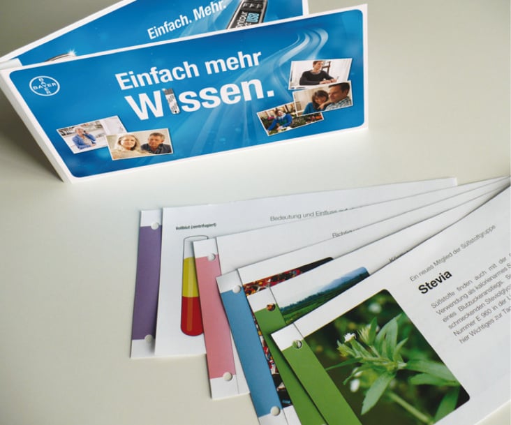 Bayer Diabetes, Wissenskarten & Sammelordner