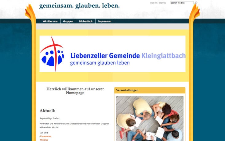 My LGV Webseite 2010 – 2011 – 400 vorkonfigurierte Webseiten in einem TYPO3 – Kleinglattbach