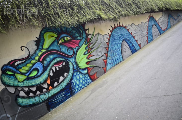 Streetart Dragon