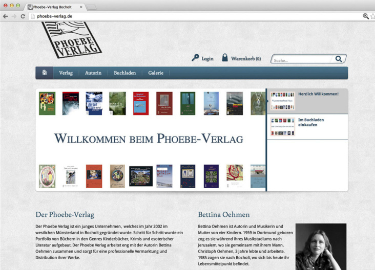 Phoebe Verlag Webshop