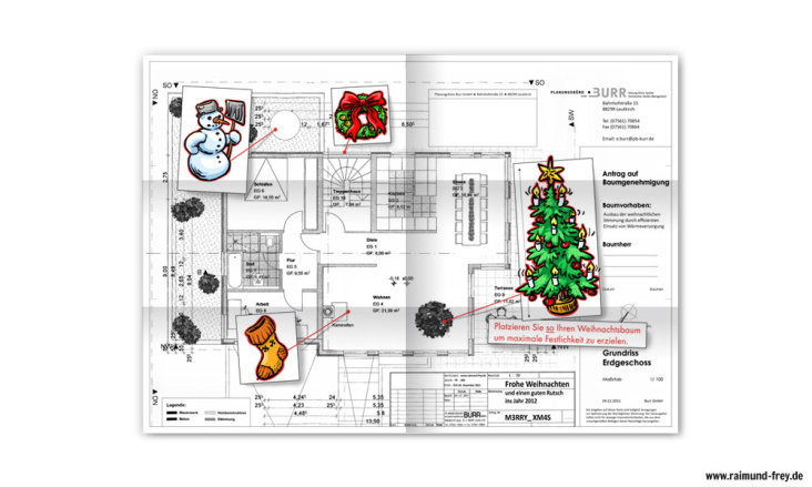 Weihnachtskarte „Schaltplan“