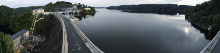 Hochbildpanorama Bleich-Talsperre