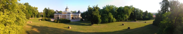 Hochbild-Panorama Schloss Belvedere Weimar