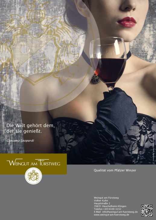 Entwicklung von Werbemaßnahmen und Designleistungen für das Weingut am Fürstweg