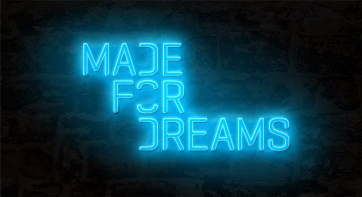 Made for Dreams Neonschriftzug Signet