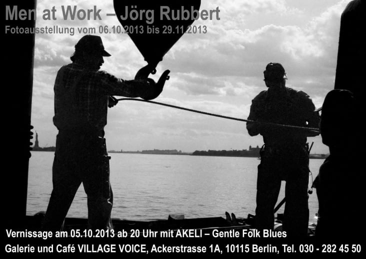 Ausstellungsplakat „Men At Work“