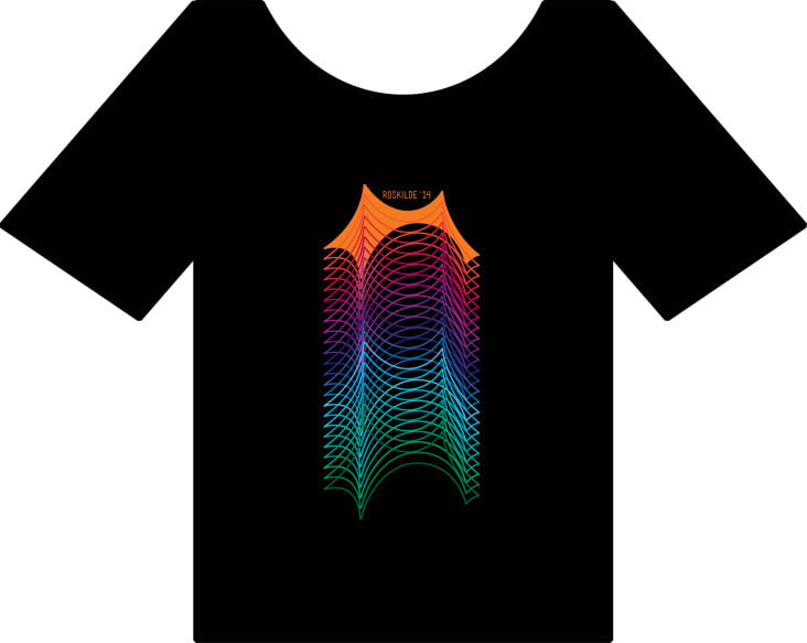 Roskilde Festival 2014. T-shirt design 2.