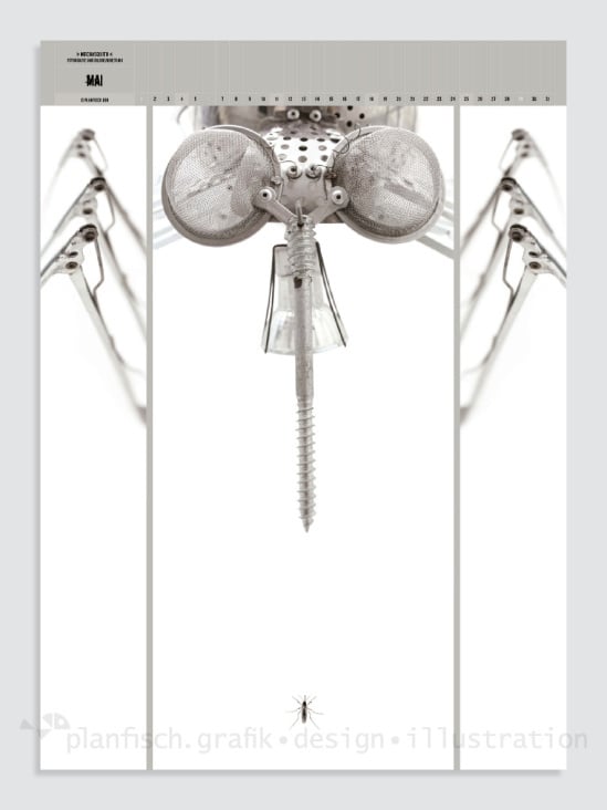 Gestaltung des Planfisch-Kalenders 2014