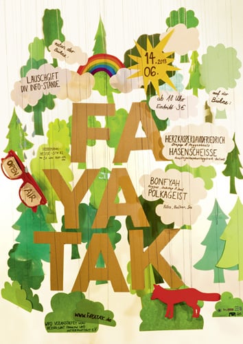 Plakat für Open-Air-Festival Fayatak 2013