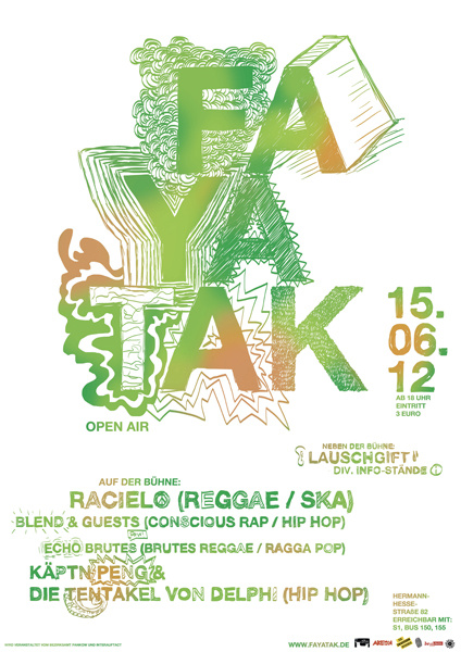 Plakat für Open-Air-Festival Fayatak 2012