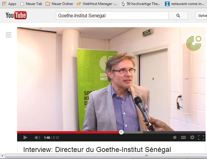Goethe-Institut Senegal, Dakar; YouTube Channel