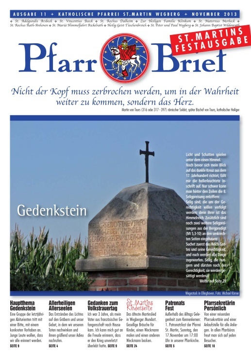 pfarrbrief november 2013 Titel