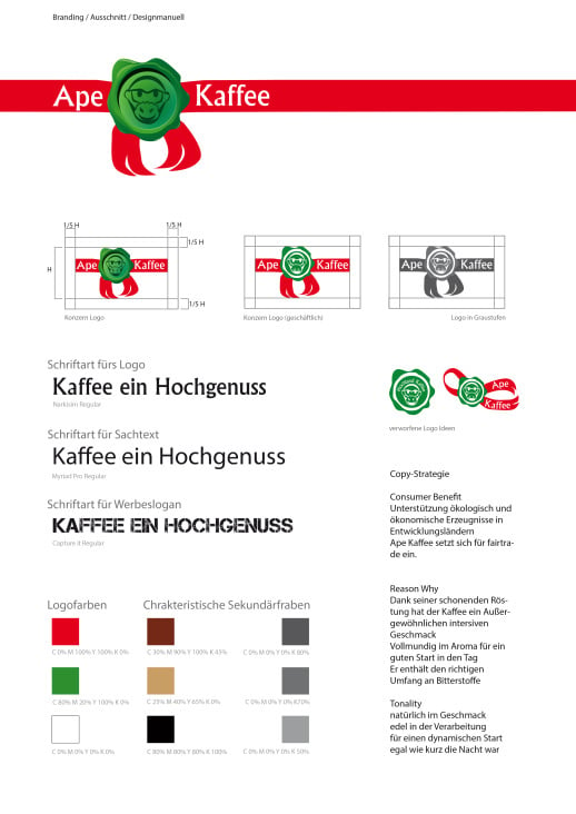 Ape Kaffee Logo entwicklung