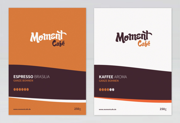 Moment Café — Kaffee Labels