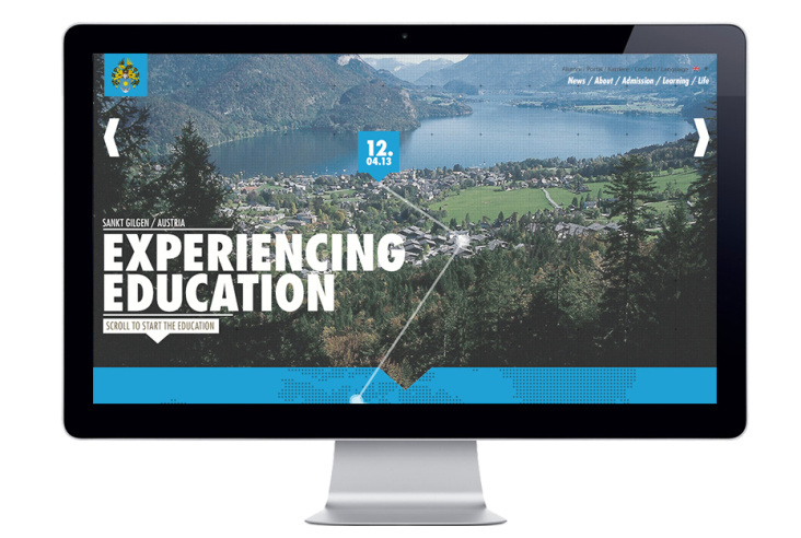 St. Gilgen International School website concept