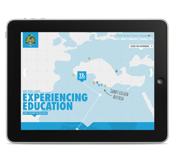 St. Gilgen International School website concept