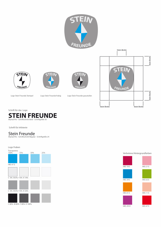 Logo Entwicklung SteinFreunde