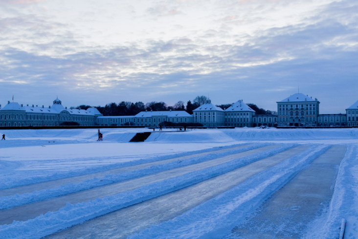 Schloß Nymphenburg im Winter