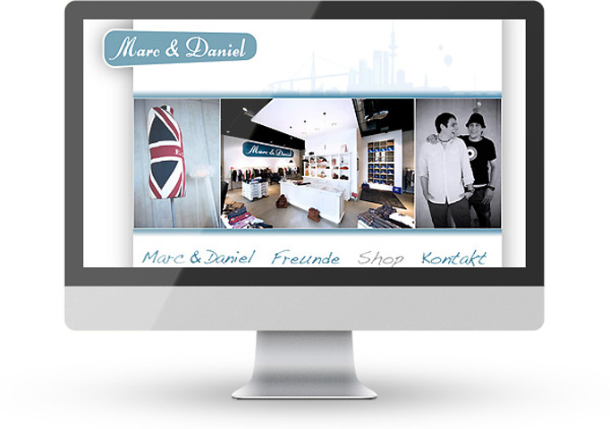 Marc & Daniel – Website des Modegeschäfts | Statische Website