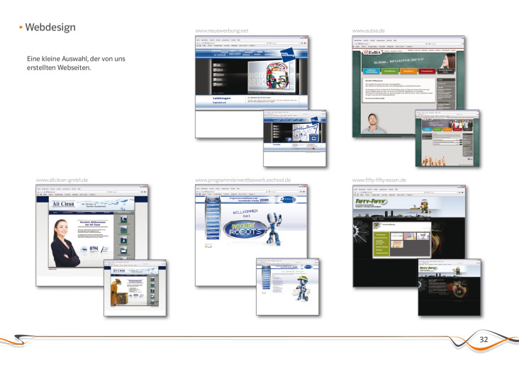 Webdesign – verschiedene Kunden