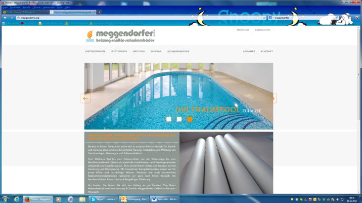 Startseite Website Meggendorfer GmbH
