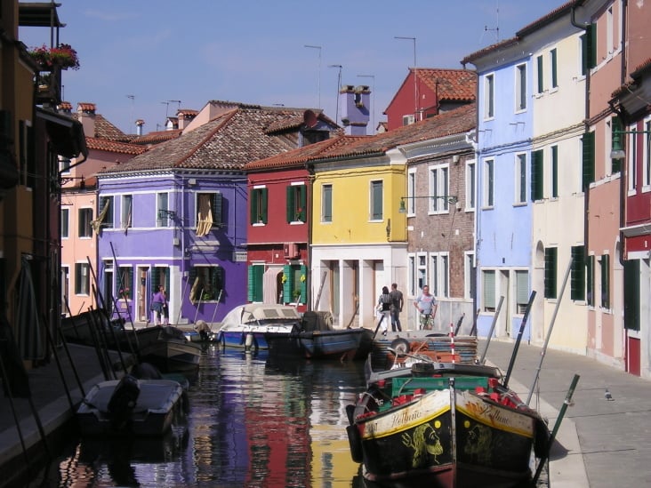 Burano, bunte Häuser