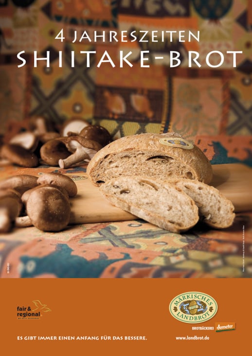 A3 Plakat Saisonbrot Shiitake