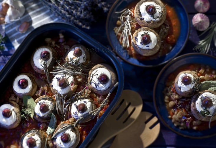 Champignons überbacken