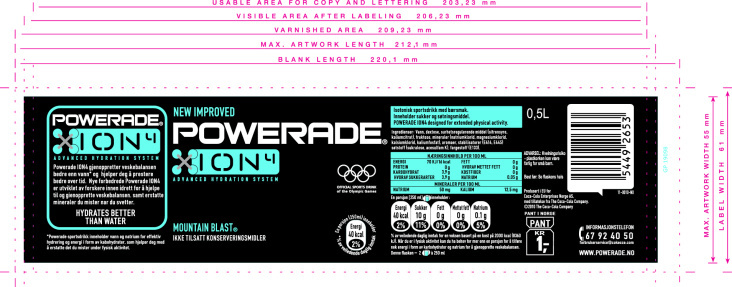 Powerade Label Testdruck Präsentation USA