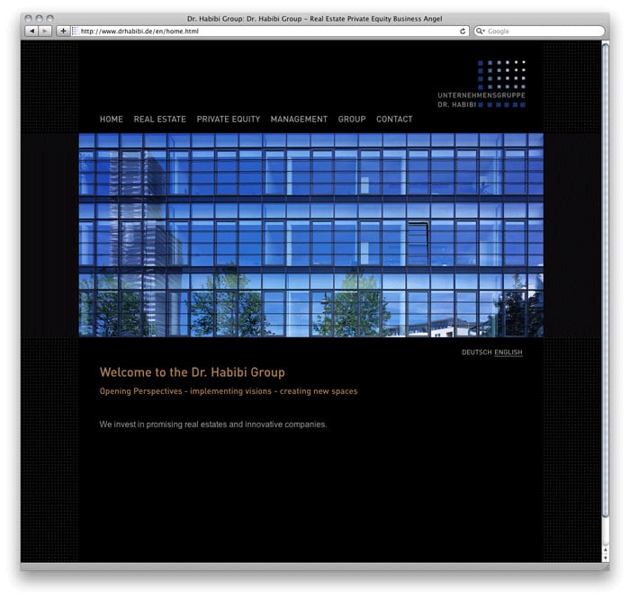 Redesign Corporate Website – Unternehmensgruppe Dr.Habibi