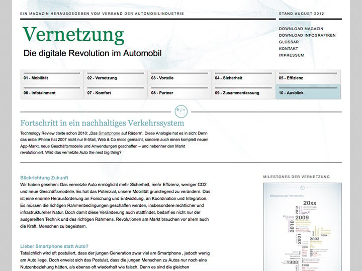 Vernetzung Webseite – VDA