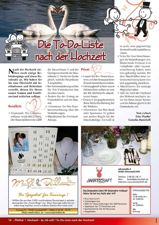 Regionaljournal – Thema „Hochzeit – Ja ich will“