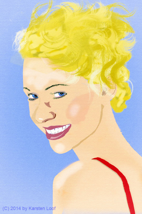 Illustration Mädchen (digital painting)